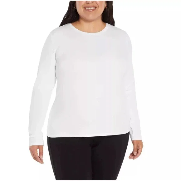 Banana Republic Women's Classic Crew Neck 2-Pack T-Shirt, Black/White, Size XL ✅ - Picture 3 of 7